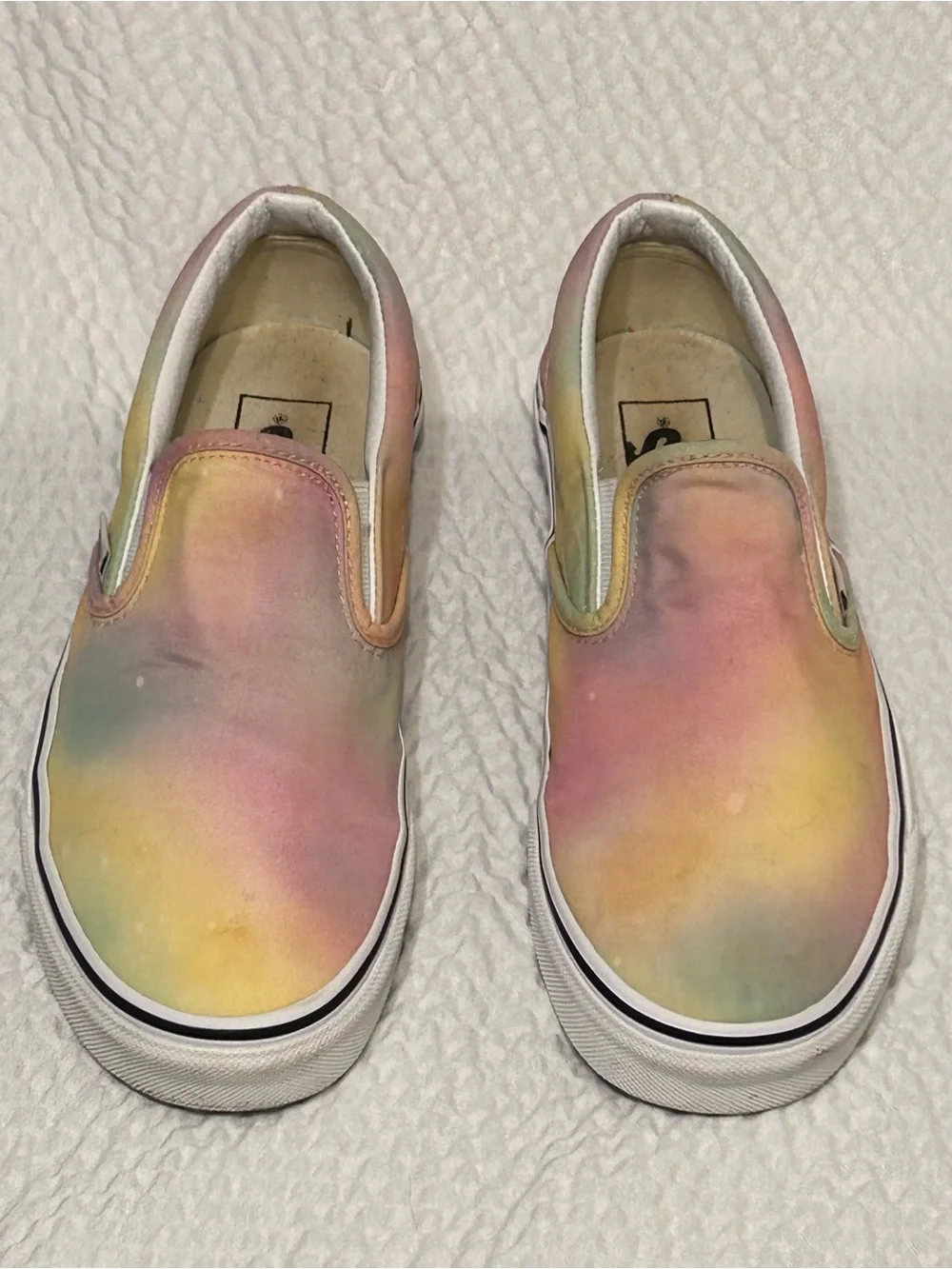 Women’s Vans Slip-On Shoes in Pastel Tie-Dye